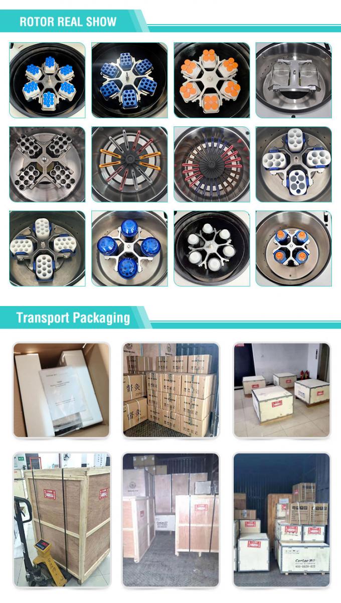 টিজিএল -16 টেবিলের উপরে রেফ্রিজারেটেড সেন্ট্রিফুগ, 90 মিলি উচ্চ গতির মাইক্রোসেন্ট্রিফুগ 1.5 মিলি / 2.2 মিলি টিউবগুলির কোণ রটার সহ 7