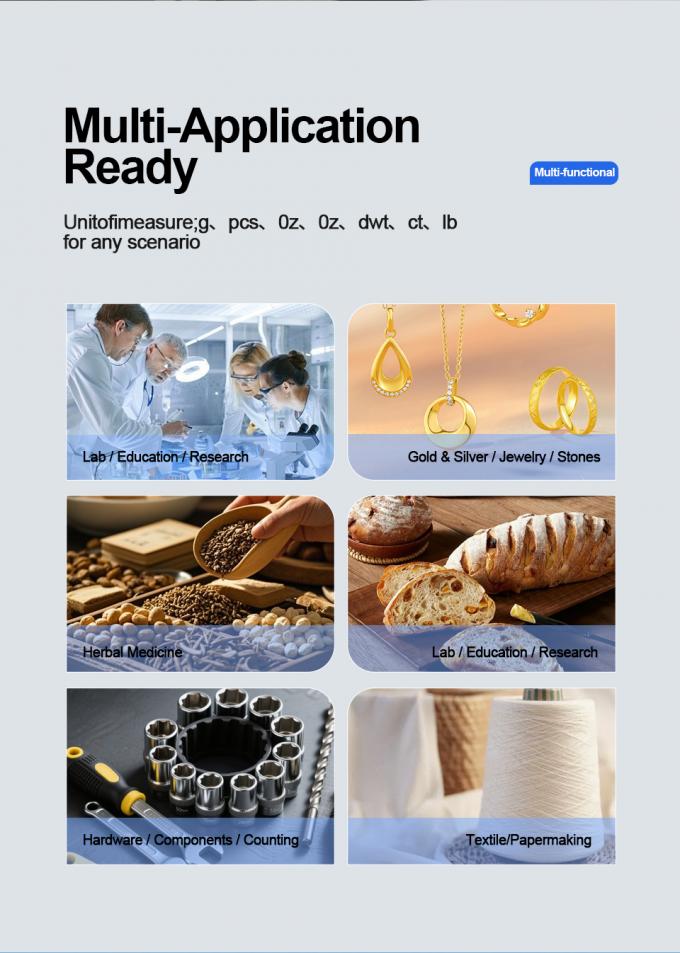 জুয়েলারী, ভেষজ ও হার্ডওয়্যারের জন্য উচ্চ নির্ভুল ডিজিটাল ইলেকট্রনিক ব্যালেন্স &ndash; 0.01g/0.1g নির্ভুলতা 2