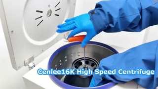 Cenlee16K 16000rpm ফিক্সড অ্যাঙ্গেল রটার বেঞ্চটপ হাই স্পিড সেন্ট্রিফিউজ এলসিডি স্ক্রিন