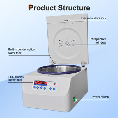 ভালো দাম 300 মিলি সেন্ট্রিফুগ স্পিড 6000rpm ক্লিনিকাল ল্যাবরেটরি সেন্ট্রিফুগ 15 মিলি 50 মিলি টিউব সহ কোণ রটার অনলাইন