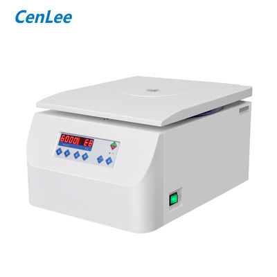 Cenlee6w 6000rpm সেন্ট্রিফিউজ ল্যাবরেটরি বেঞ্চটপ সেন্ট্রিফিউজ, ১৫ মিলি ও ৫০ মিলি অ্যাঙ্গেল রোটর সহ
