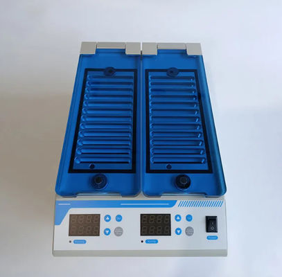 180w ইনকিউবেটর দুটি স্বতন্ত্র কার্যকরী চেম্বার সহ এবং সর্বোচ্চ ক্ষমতা 24 জেল কার্ড 6-কলাম/8-কলাম ব্লাড গ্রুপ কার্ড