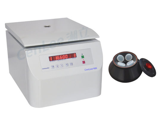 ভালো দাম 16600RPM এলইডি ডিসপ্লে স্থির অ্যাঙ্গেল রটার সেন্ট্রিফিউজ বেঞ্চটপ উচ্চ গতি 21532RCF অনলাইন