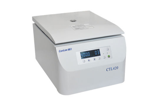 CTL420 4200rpm 5/15/20/50ml বেঞ্চটপ অনুভূমিক সুইং আউট রটার পিআরপি সেন্ট্রিফুগ মেশিন
